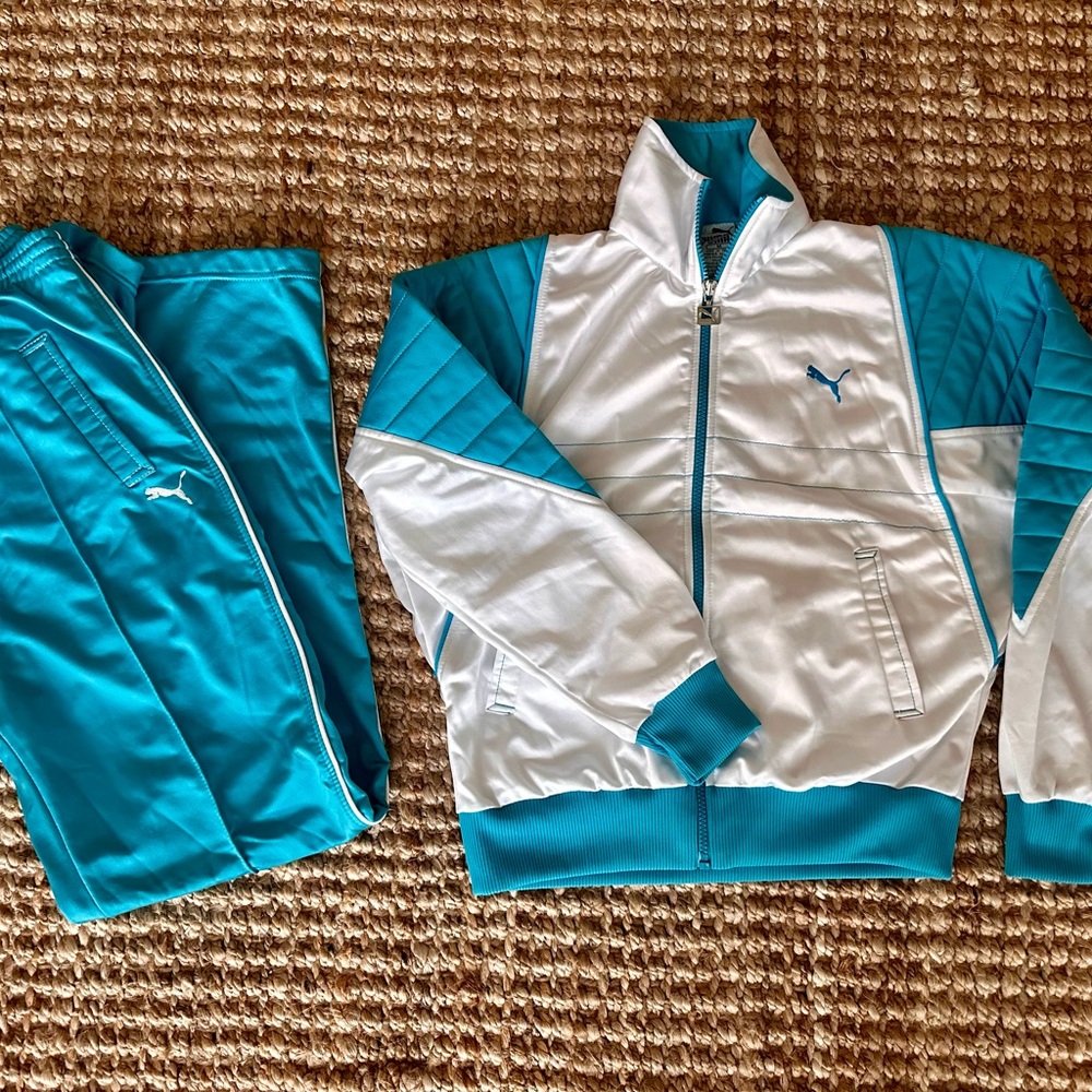 Vintage brushed, lightweight puma jumpsuit NWT